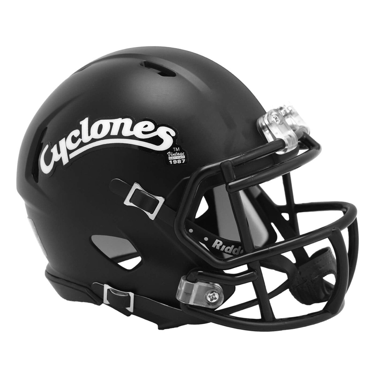 Riddell Cyclones Script Black Speed Mini Helmet